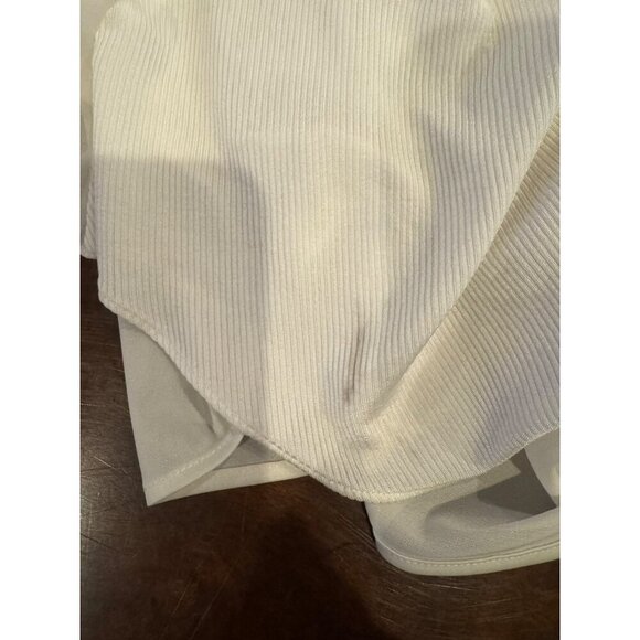 Rag & Bone Tank Top Women XS Ivory Chieftail Racerback Silk Insets Top Luxury - Picture 12 of 12